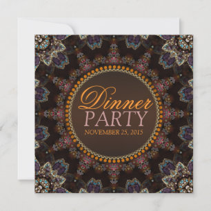 Invitation pour un dîner sur le thème de la Terre 
