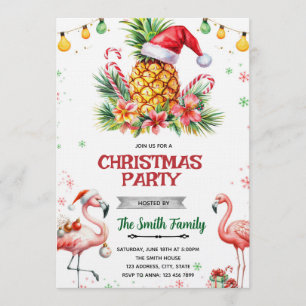 Invitation pour un Noël tropical à l'ananas