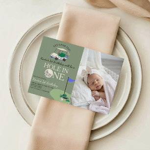 Invitation pour un premier anniversaire avec photo