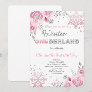 Invitation pour un premier anniversaire Merveilleu