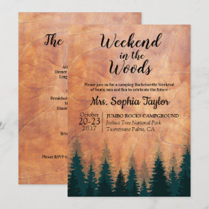 Invitation pour un week-end dans les bois