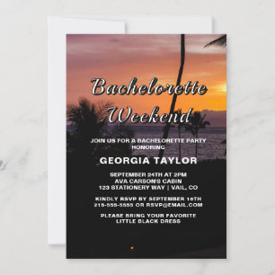 Invitation pour un week-end de célibataire sous le