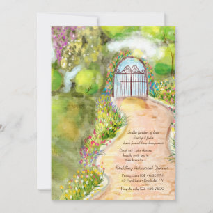 Invitation pour une allée de jardin
