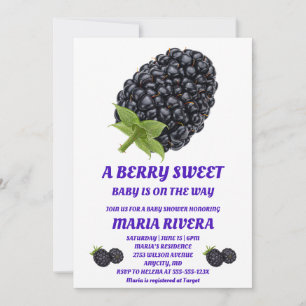 Invitation pour une Baby Shower Berry Sweet