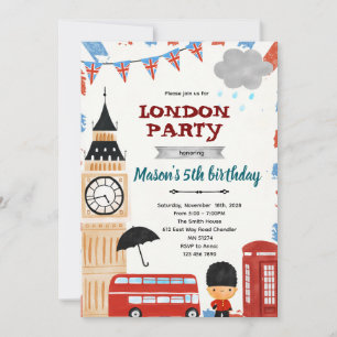 Invitation pour une baby shower d'anniversaire à L