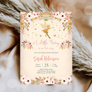 Invitation pour une Baby Shower Enchantée