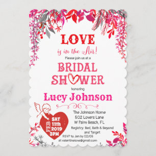 Invitation pour une Baby Shower : L'amour est dans