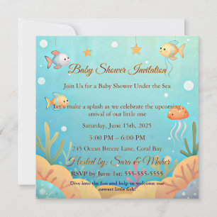 Invitation pour une Baby Shower Mignonne de Petit