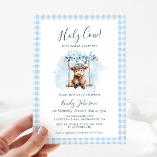 Invitation pour une Baby Shower sur le thème de la