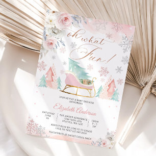 Invitation pour une Baby Shower sur le thème Fleur