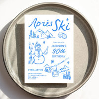 Invitation pour une fête d'anniversaire Après Ski