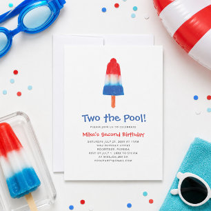 Invitation pour une fête d'anniversaire au bord de