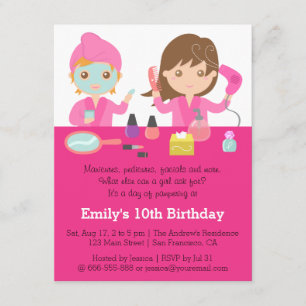 Invitation pour une fête d'anniversaire au Spa Ros