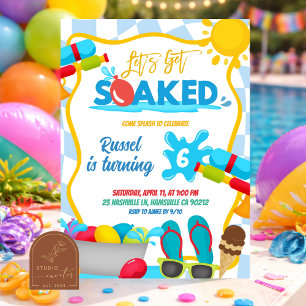 Invitation pour une fête d'anniversaire avec des b