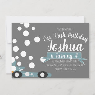 Invitation pour une fête d'anniversaire avec des b