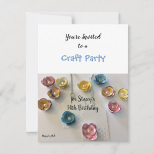 Invitation pour une fête d'anniversaire avec fabri