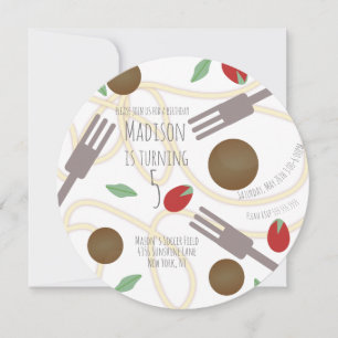 Invitation pour une fête d'anniversaire avec une a