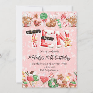Invitation pour une fête d'anniversaire de 10 ans