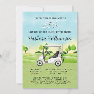 Invitation pour une fête d'anniversaire de 25 ans