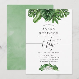 Invitation pour une fête d'anniversaire de 50 ans
