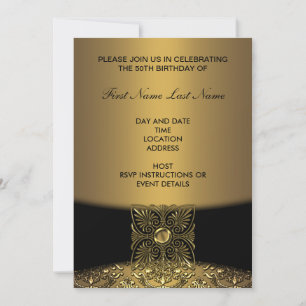 Invitation pour une fête d'anniversaire de 50 ans