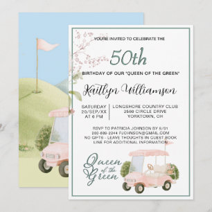 Invitation pour une fête d'anniversaire de 50 ans