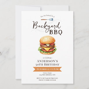 Invitation pour une fête d'anniversaire de 50 ans
