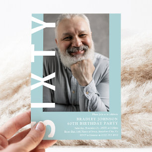 Invitation pour une fête d'anniversaire de 60 ans 