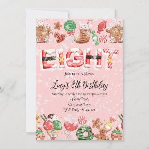 Invitation pour une fête d'anniversaire de Noël po