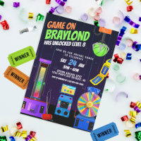 Invitation pour une fête d'anniversaire en salle d