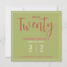 Invitation pour une fête d'anniversaire florale | 