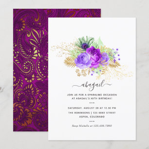 Invitation pour une fête d'anniversaire Mardi Gras