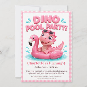 Invitation pour une fête d'anniversaire piscine ro