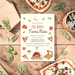 Invitation pour une fête d'anniversaire Rustic Piz