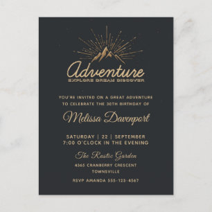 Invitation pour une fête d'anniversaire rustique d
