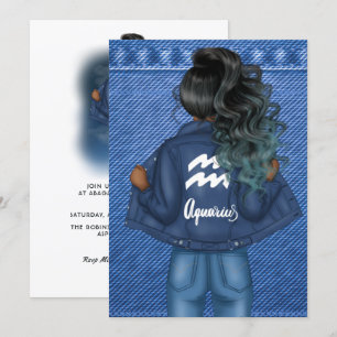Invitation pour une fête d'anniversaire sous le si