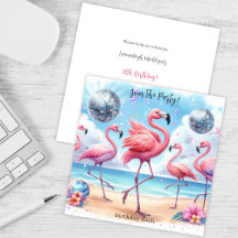 Invitation pour une fête d'anniversaire sur la pla