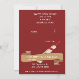 Invitation pour une fête d'anniversaire sur le thè