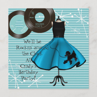 Invitation pour une fête d'anniversaire sur le thè