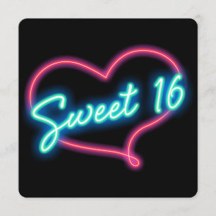 Invitation pour une fête d'anniversaire SWEET 16 a