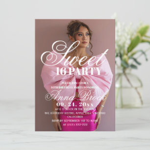 Invitation pour une fête d'anniversaire Sweet 16 P