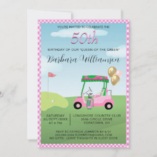 Invitation pour une fête de 50 ans sur le thème de