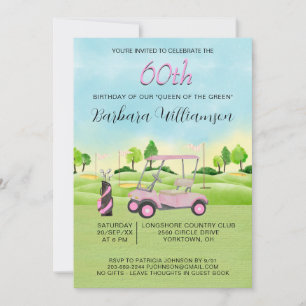 Invitation pour une fête de 60 ans sur le thème de