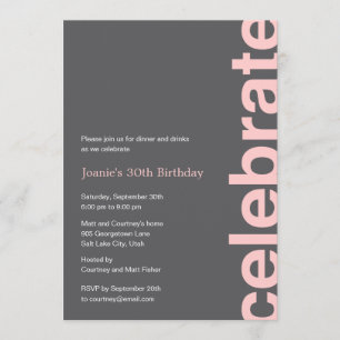 Invitation pour une fête de célébration moderne - 