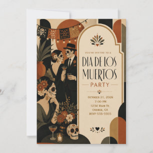 Invitation pour une fête de Dia De Los Muertos