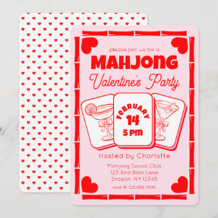 Invitation pour une fête de la Saint-Valentin Mahj