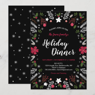 Invitation pour une fête de Noël moderne, Cartes d