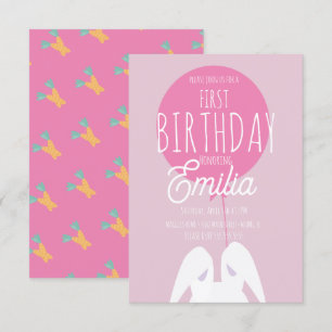 Invitation pour une fête de premier anniversaire d