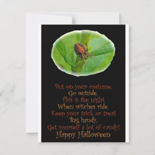 Invitation pour une fête d'Halloween avec une arai