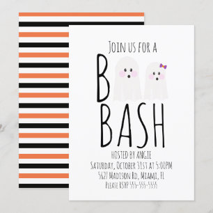 Invitation pour une fête d'Halloween moderne avec 